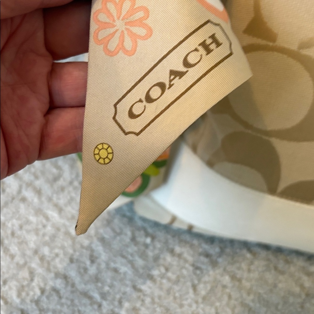 Coach Heritage Stripe Beige with all the Things! - Picture 3 of 14